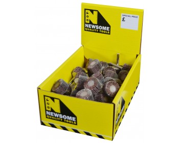 Box of 25mm x 15mm Miniature Aluminium Oxide Flap Wheels